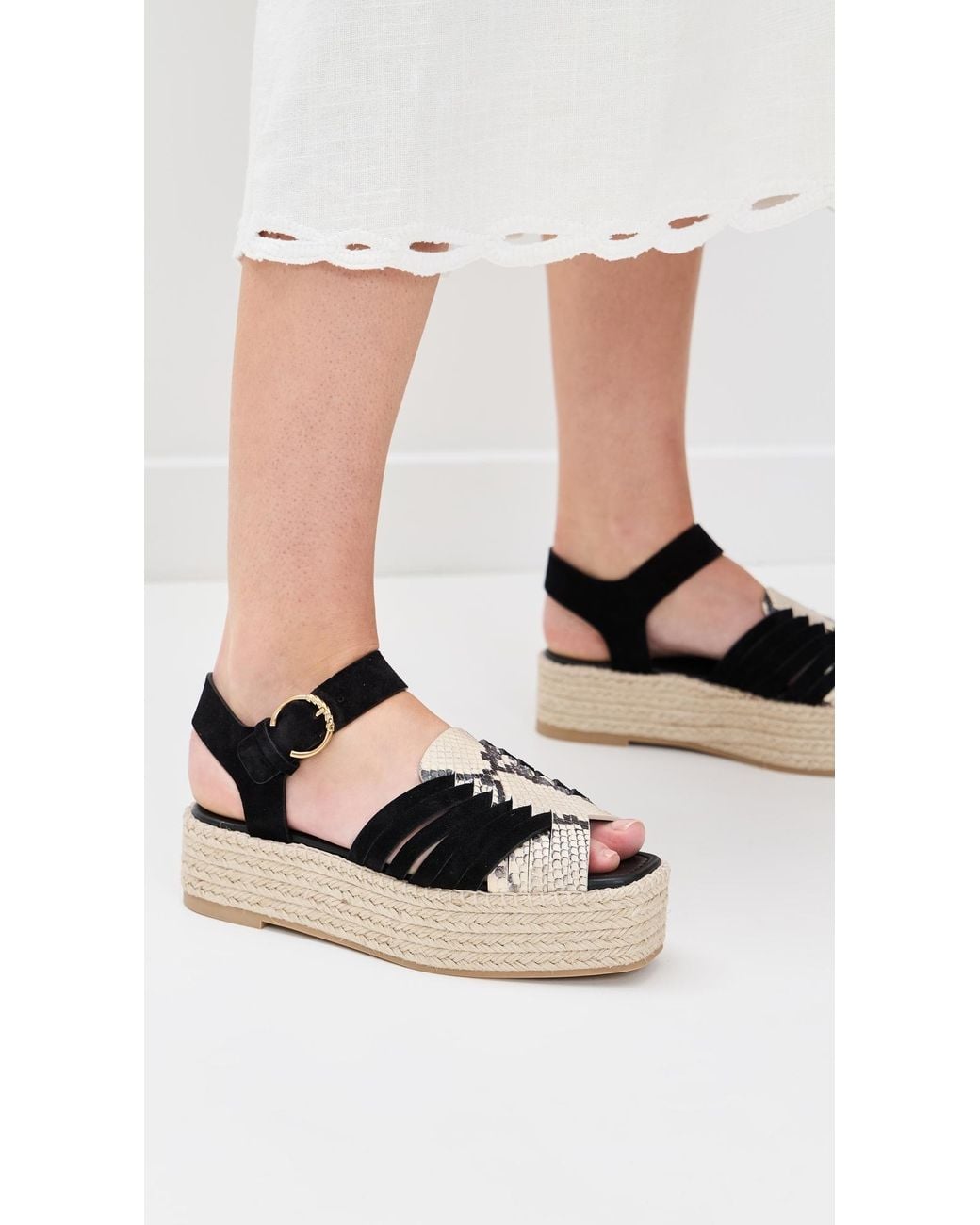 Ulla Johnson Black Elsa Espadrilles