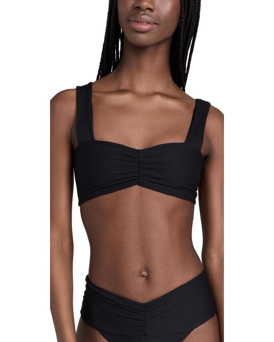 LSPACE Black Marlee Bikini Top