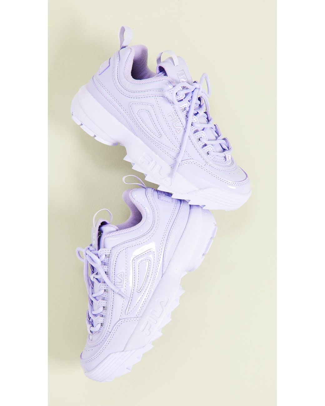 Fila Womens Disruptor Ii Premium Patent Chunky Sneaker In Lilac in Purple |  Lyst Canada