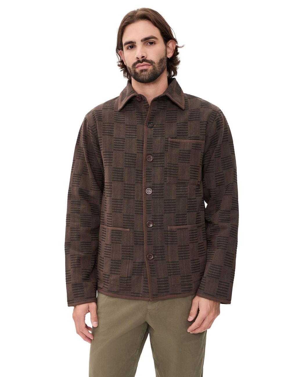 Kardo Brown Paris Jacket for men