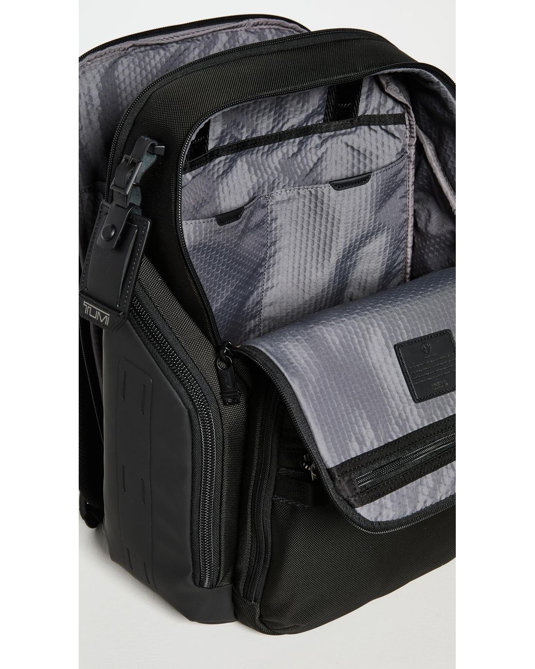 Tumi Black Search Backpack for men