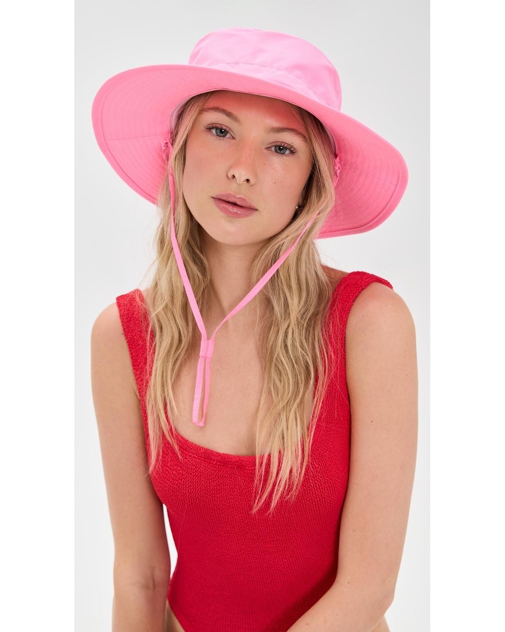 Hunza G Bucket Hat in Pink | Lyst