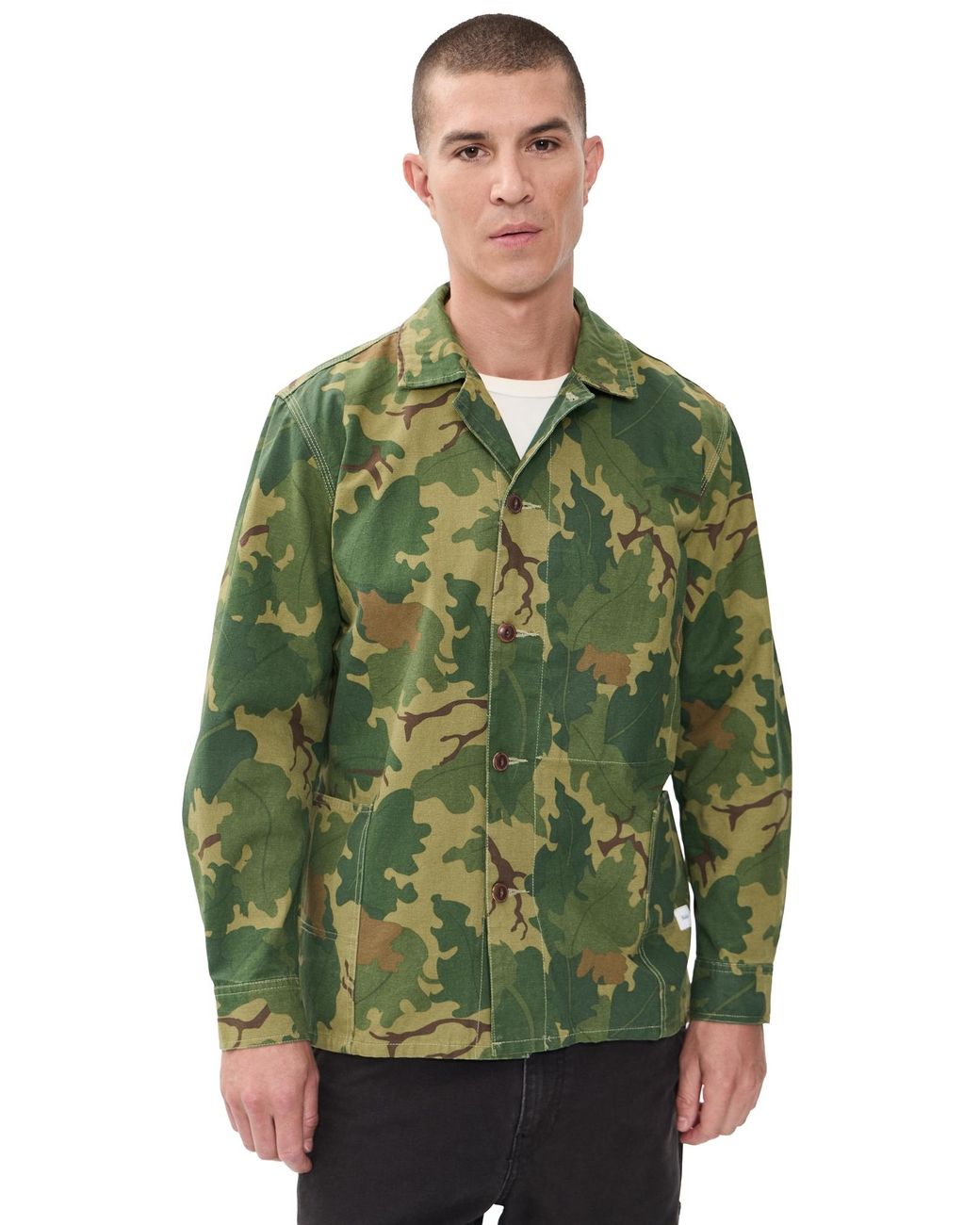Katin Green Task Shacket for men