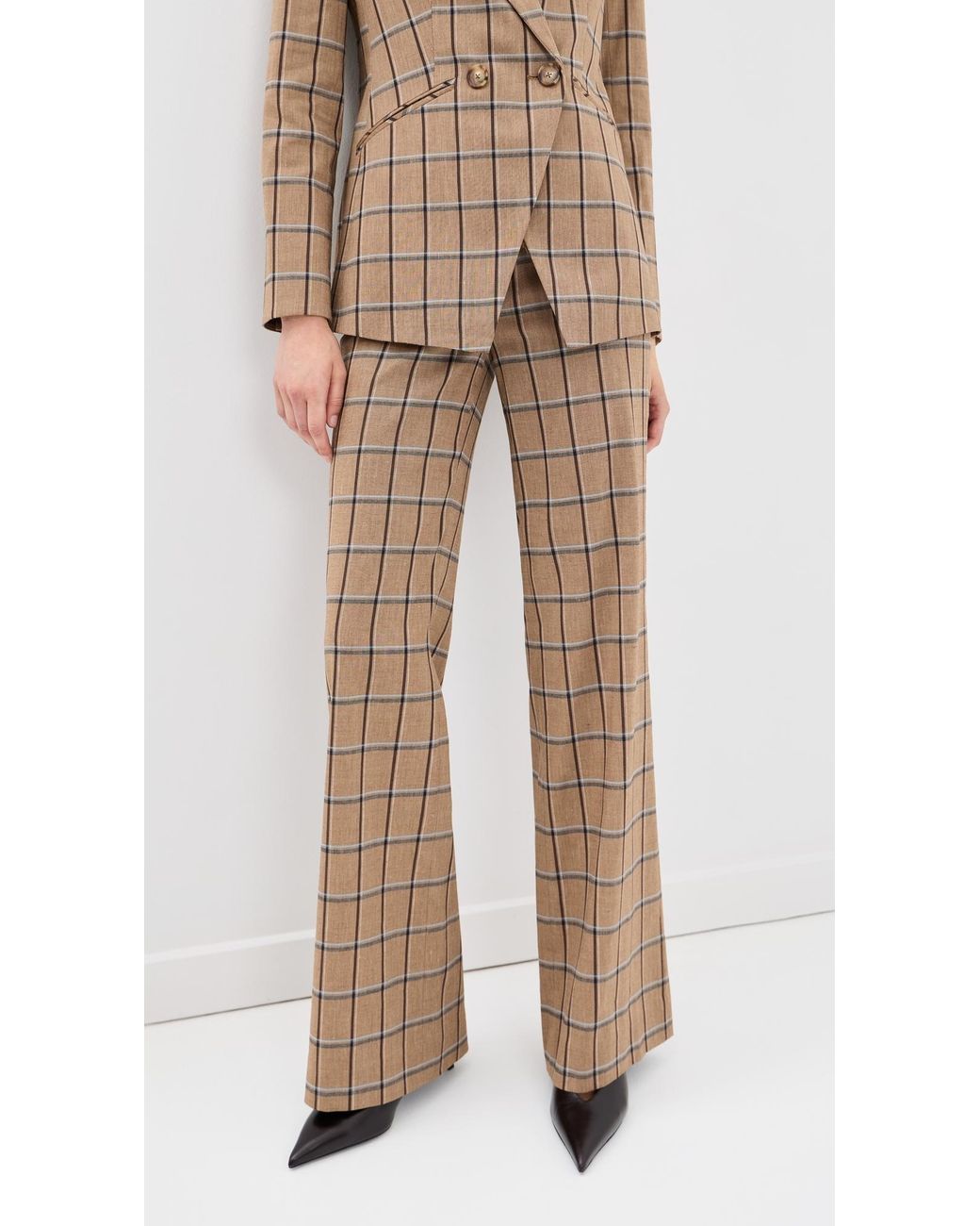 Veronica Beard Natural Tonelli Trousers
