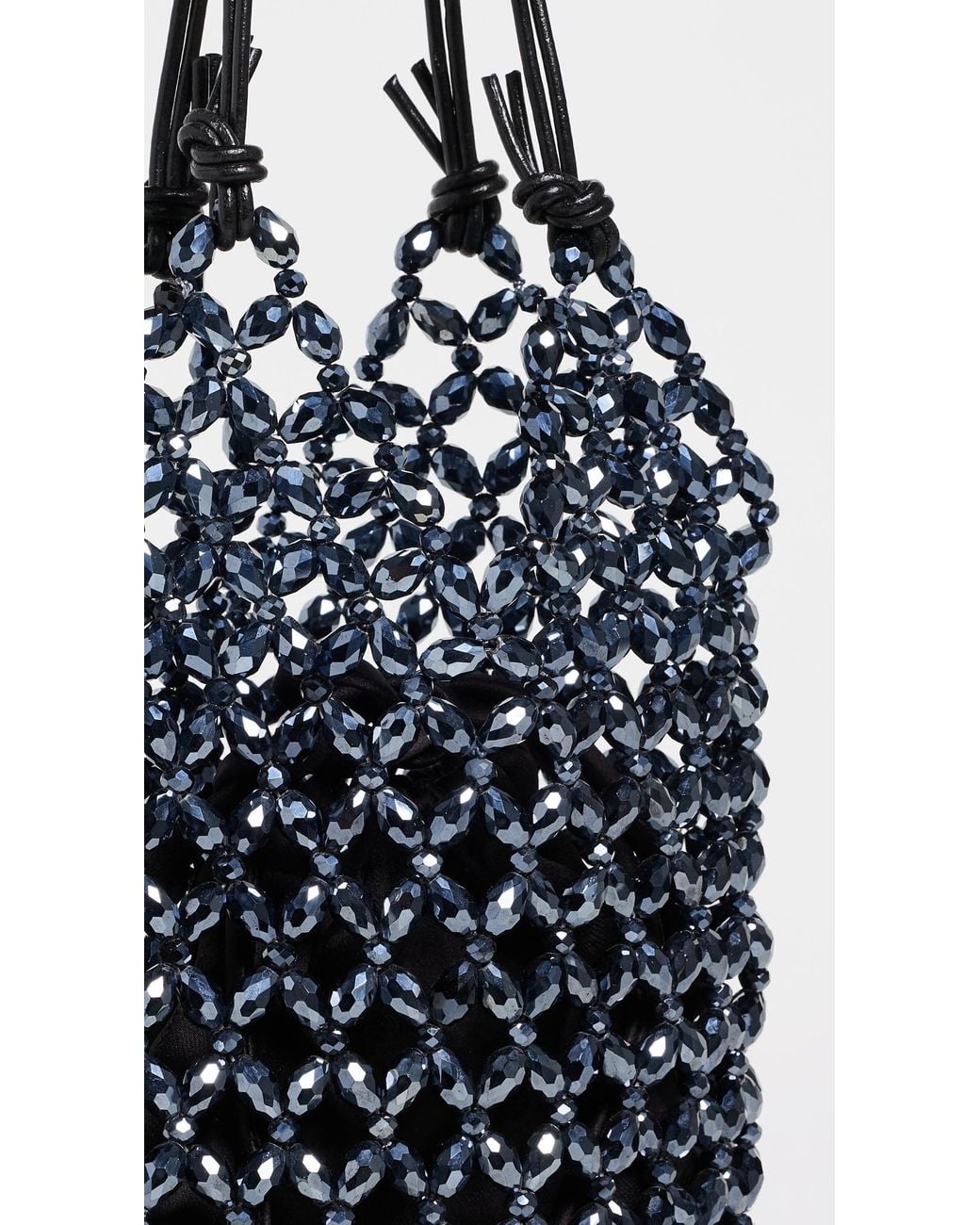 Staud Black Karla Beaded Bag