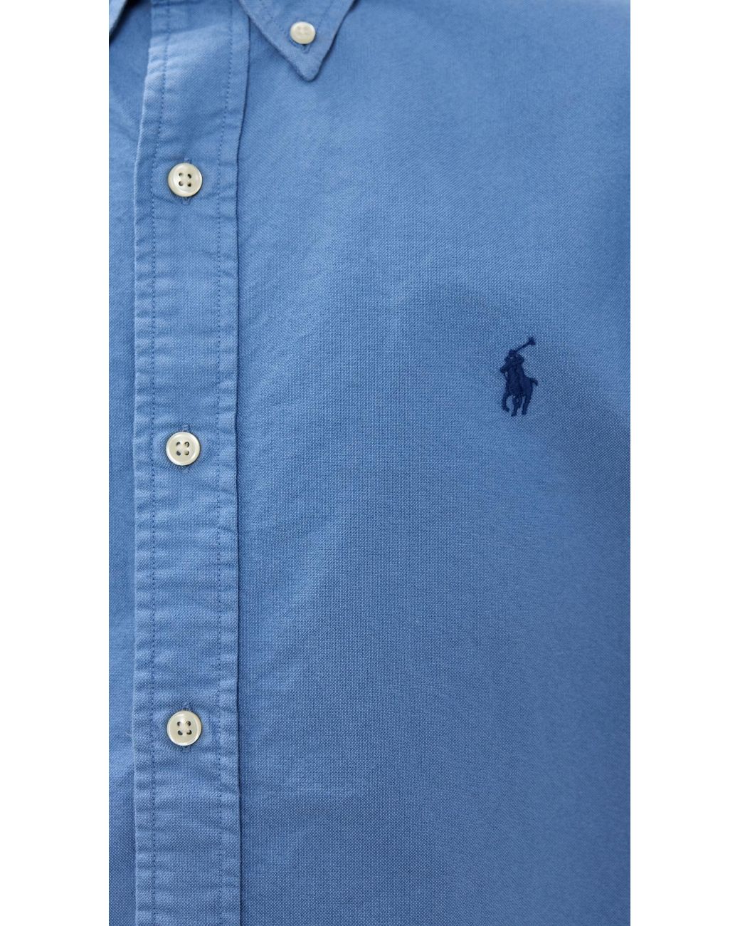 Polo Ralph Lauren Classic Fit Garment Dyed Oxford Shirt in Blue for Men ...