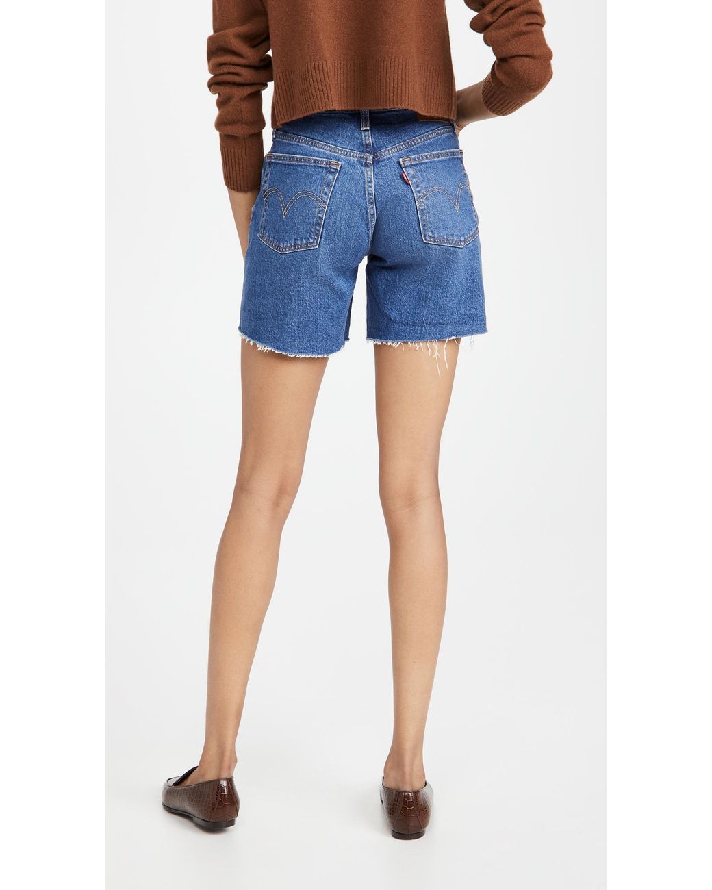 Levi's Denim 501 Mid Thigh Shorts in 