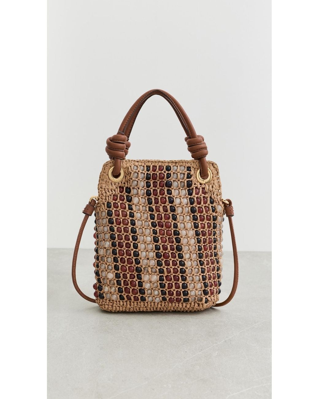 Veronica Beard Multicolor Small Beaded Slouch Bag