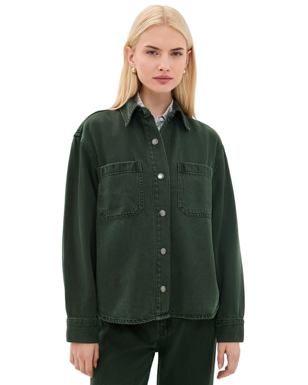 Madewell Green Boxy Shacket