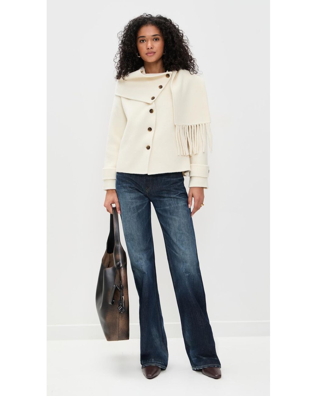 Line & Dot Black Sofia Scarf Jacket