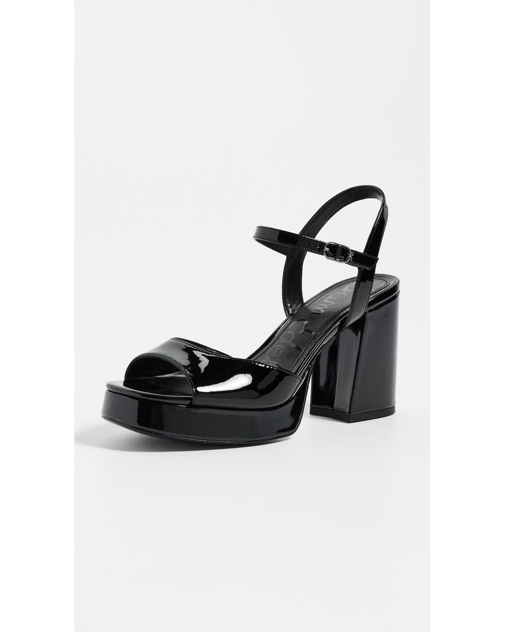 Sam Edelman Black Fleur Platform Sandals