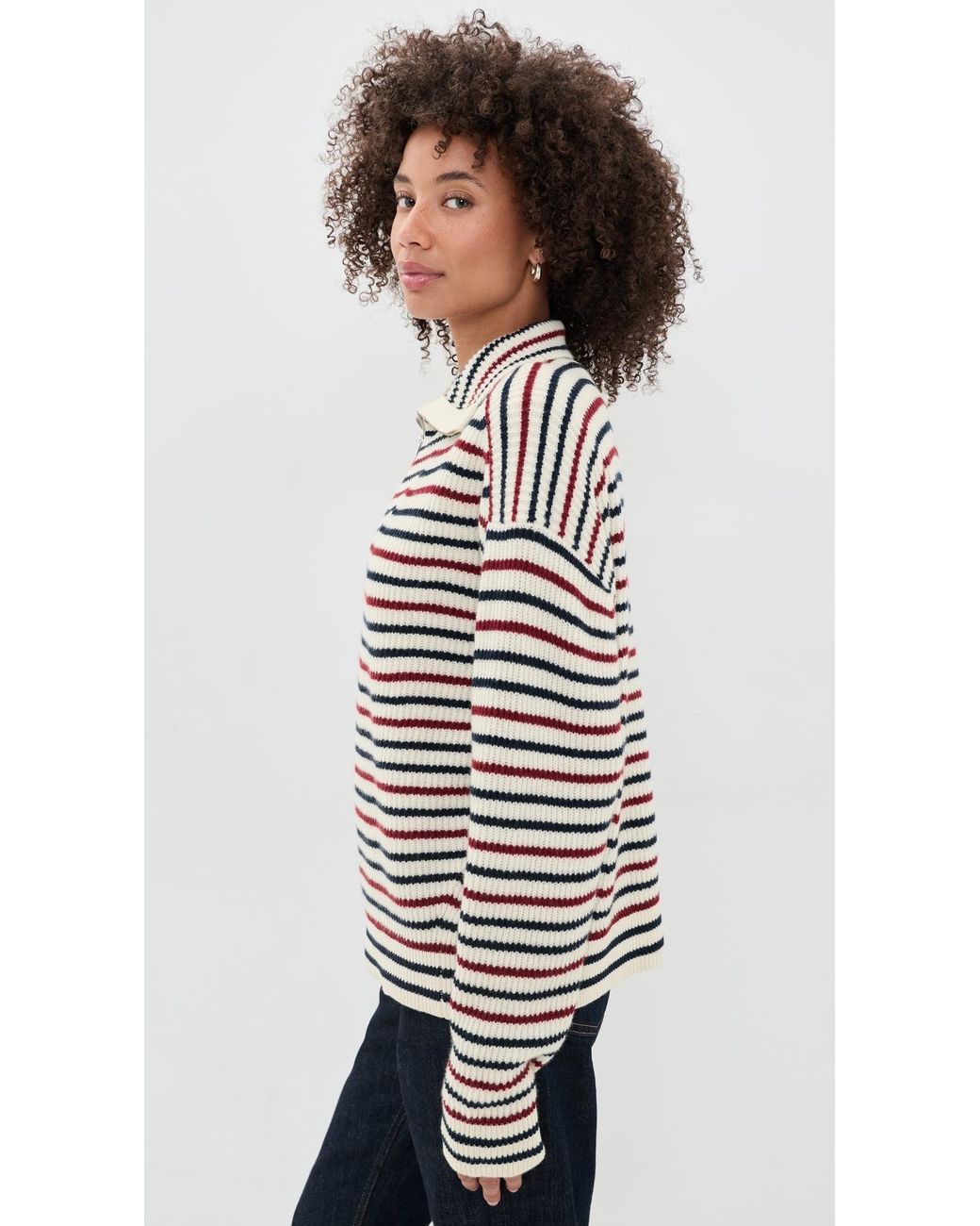 Rag & Bone Black Georgie Half Zip Sweater