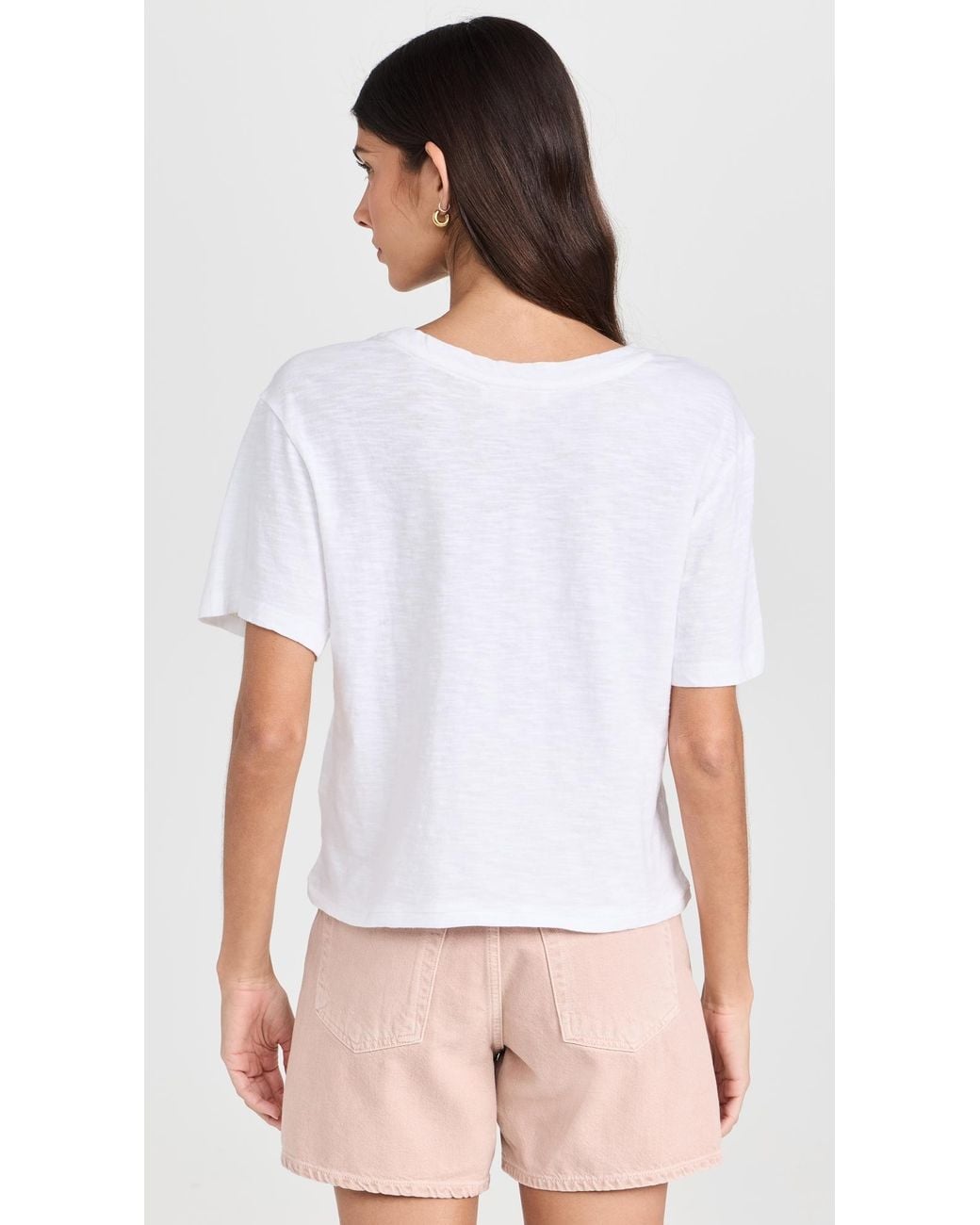 LoveShackFancy White Calix Tee