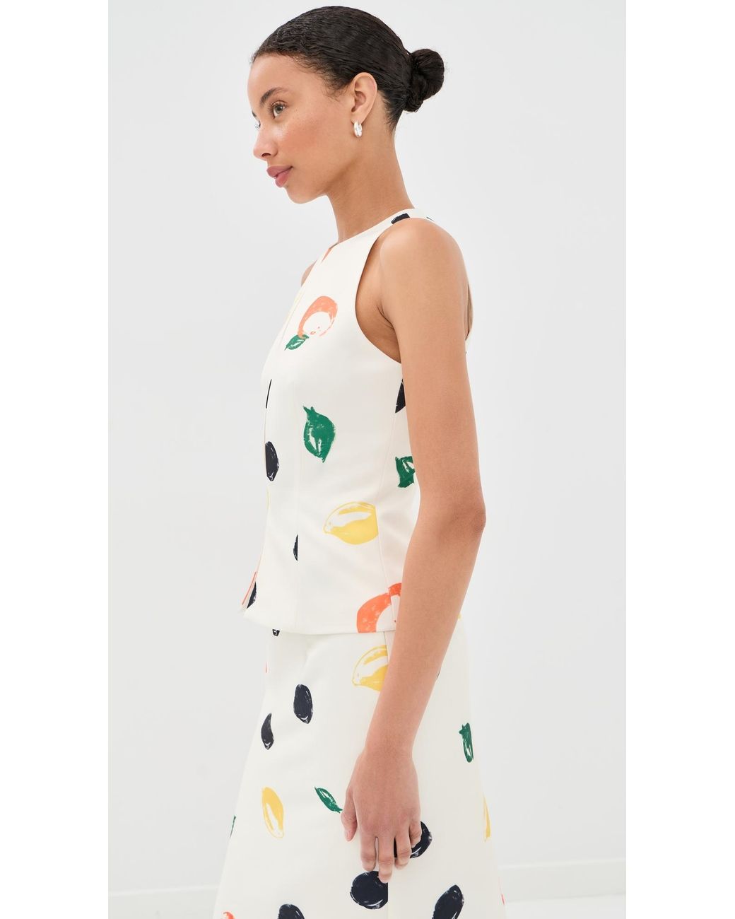 LEO LIN White Amelia Top