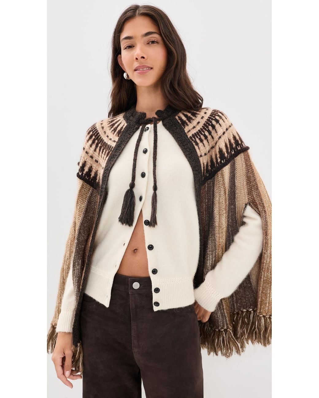 Ba&sh Multicolor Prato Poncho