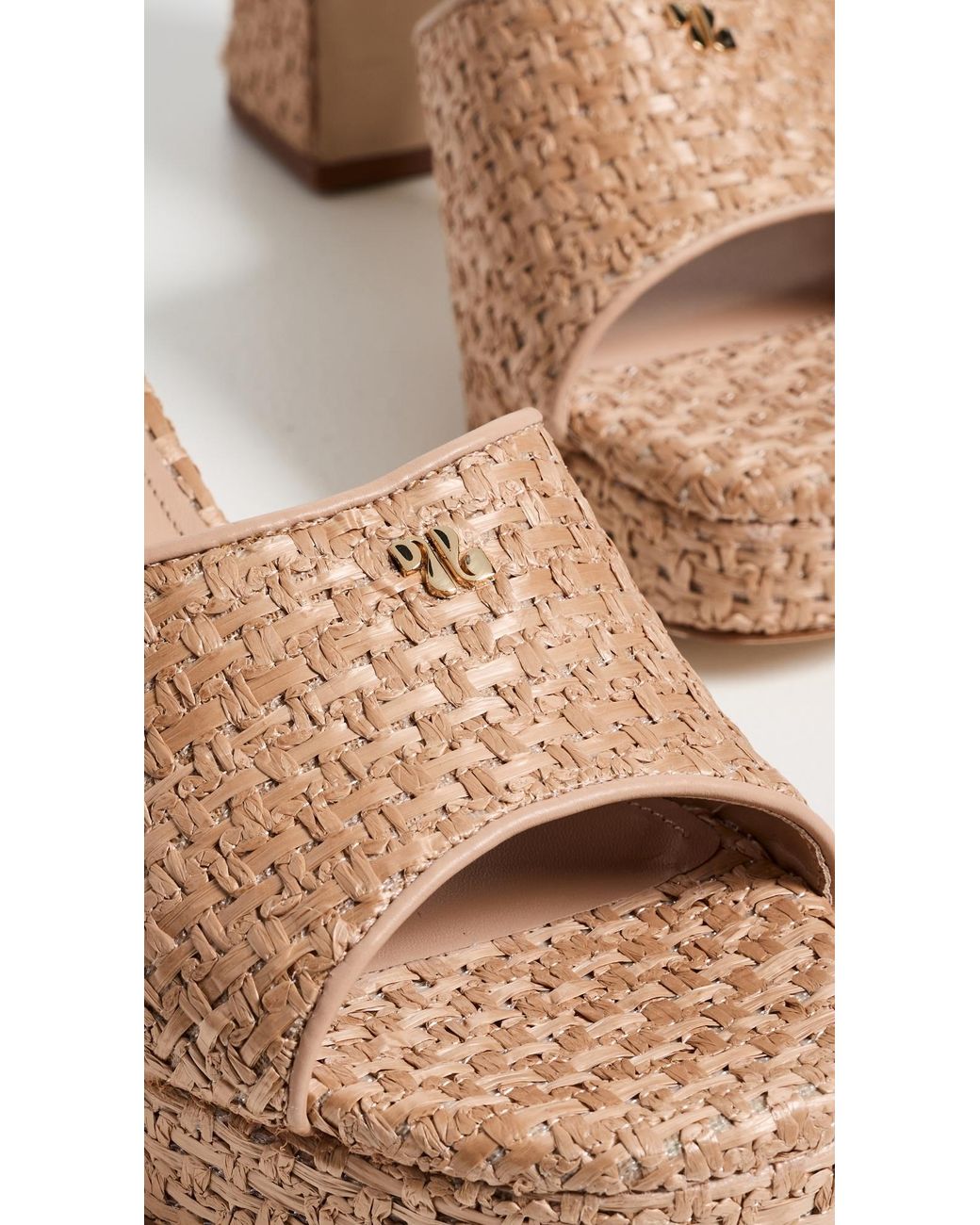 Larroude Natural Dolly Low Mules