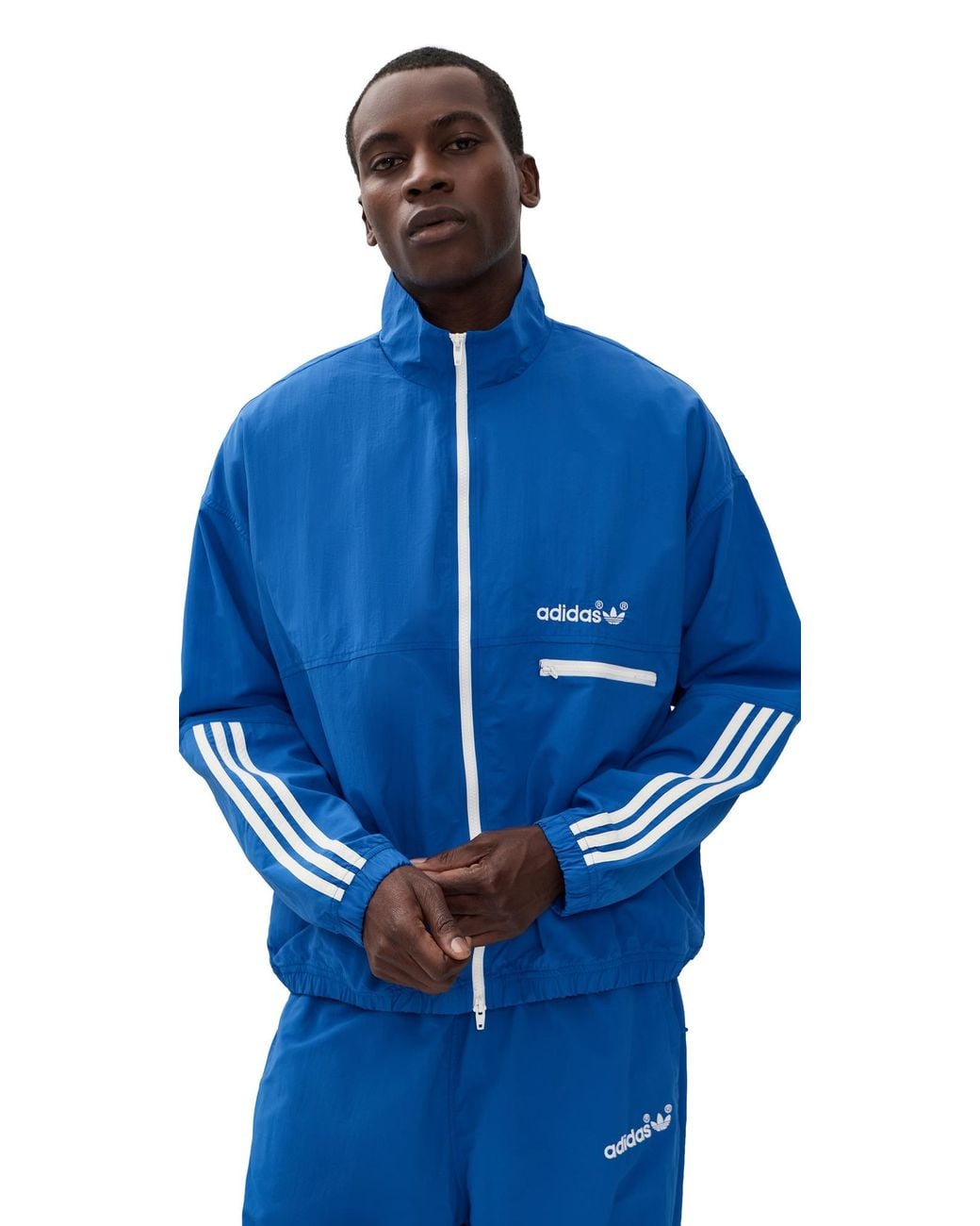 Adidas Blue Woven Wind Jacket for men