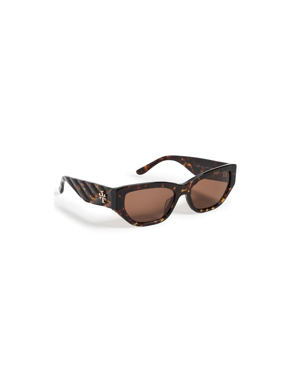 Tory Burch Black Oval Sunglasses