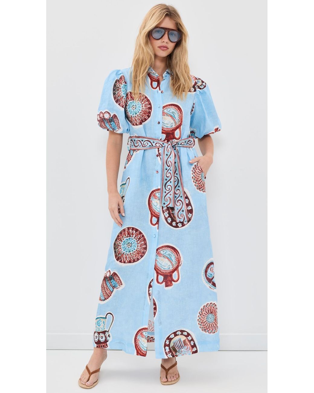 ROAME. Blue Berkeley Dress