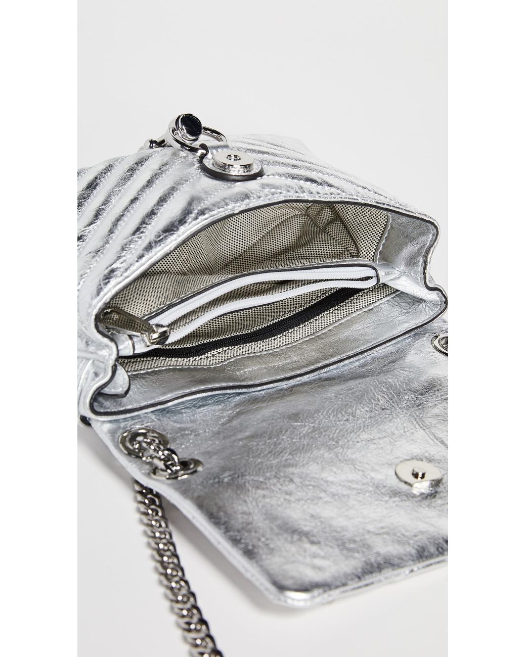 Rebecca Minkoff Edie Crossbody in Metallic | Lyst