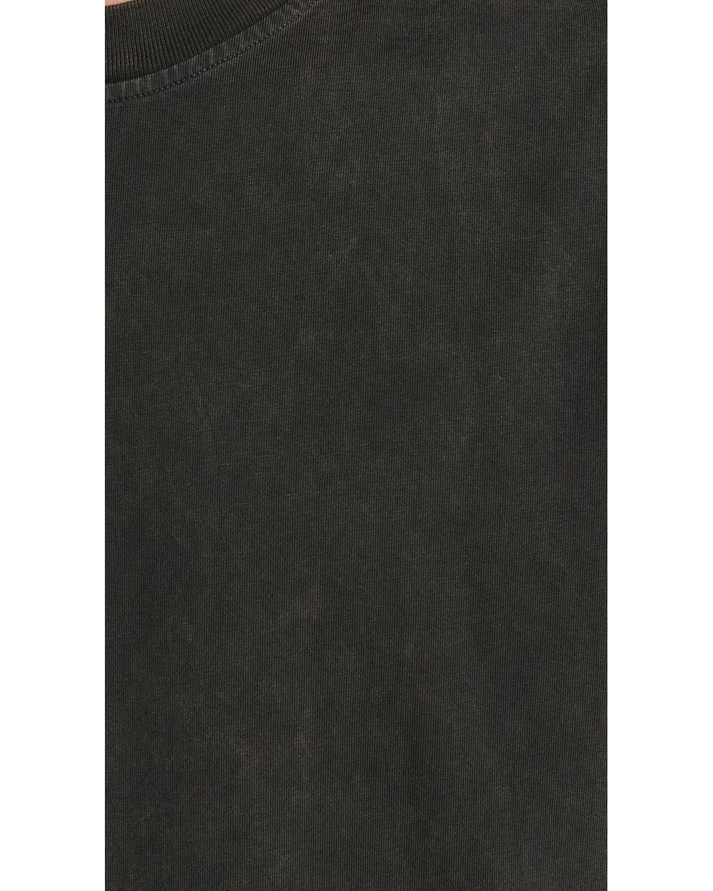 Agolde Black Asha Mock Neck Tee for men