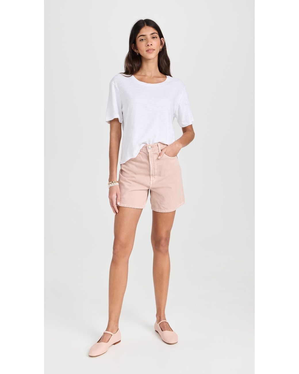 LoveShackFancy White Calix Tee