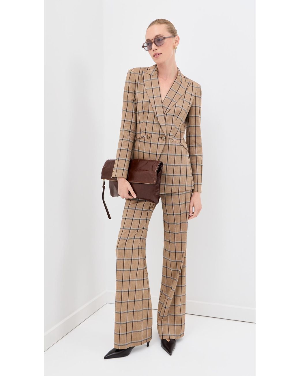 Veronica Beard Natural Tonelli Trousers