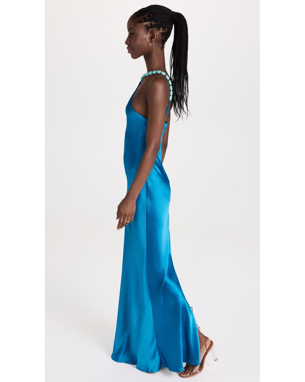 STAUD Cadence Dress in Blue | Lyst