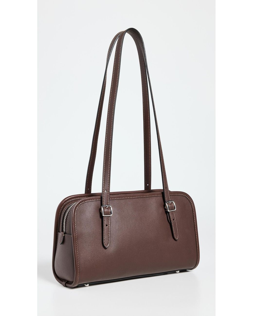 COACH Swing Zip Bag in Brown | Lyst