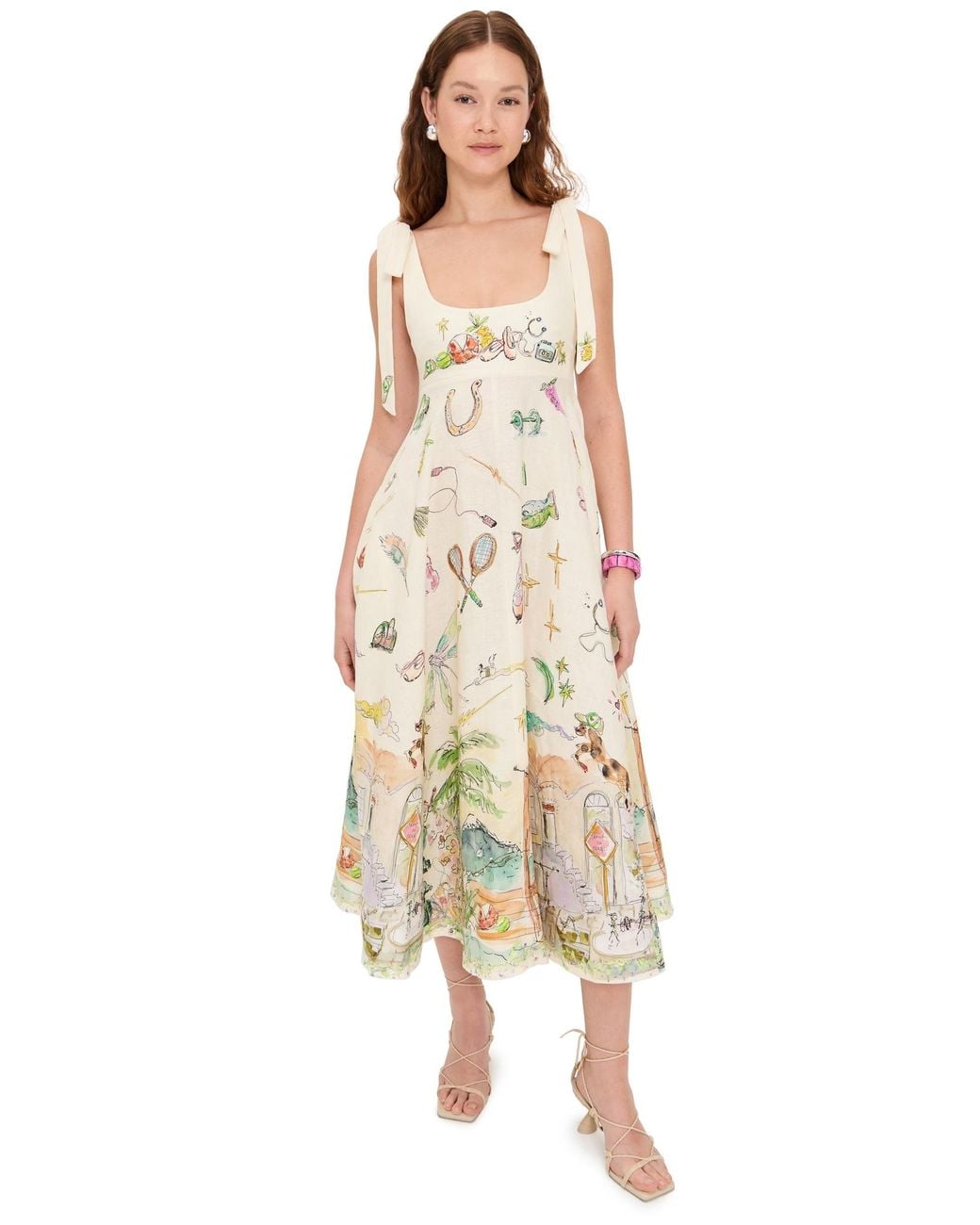 ALMAIS Anouk Ballet Sundress in Natural | Lyst