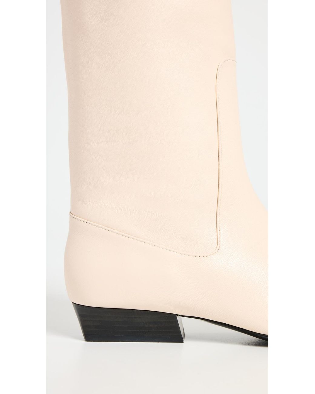 Staud White Wally Flat Boots