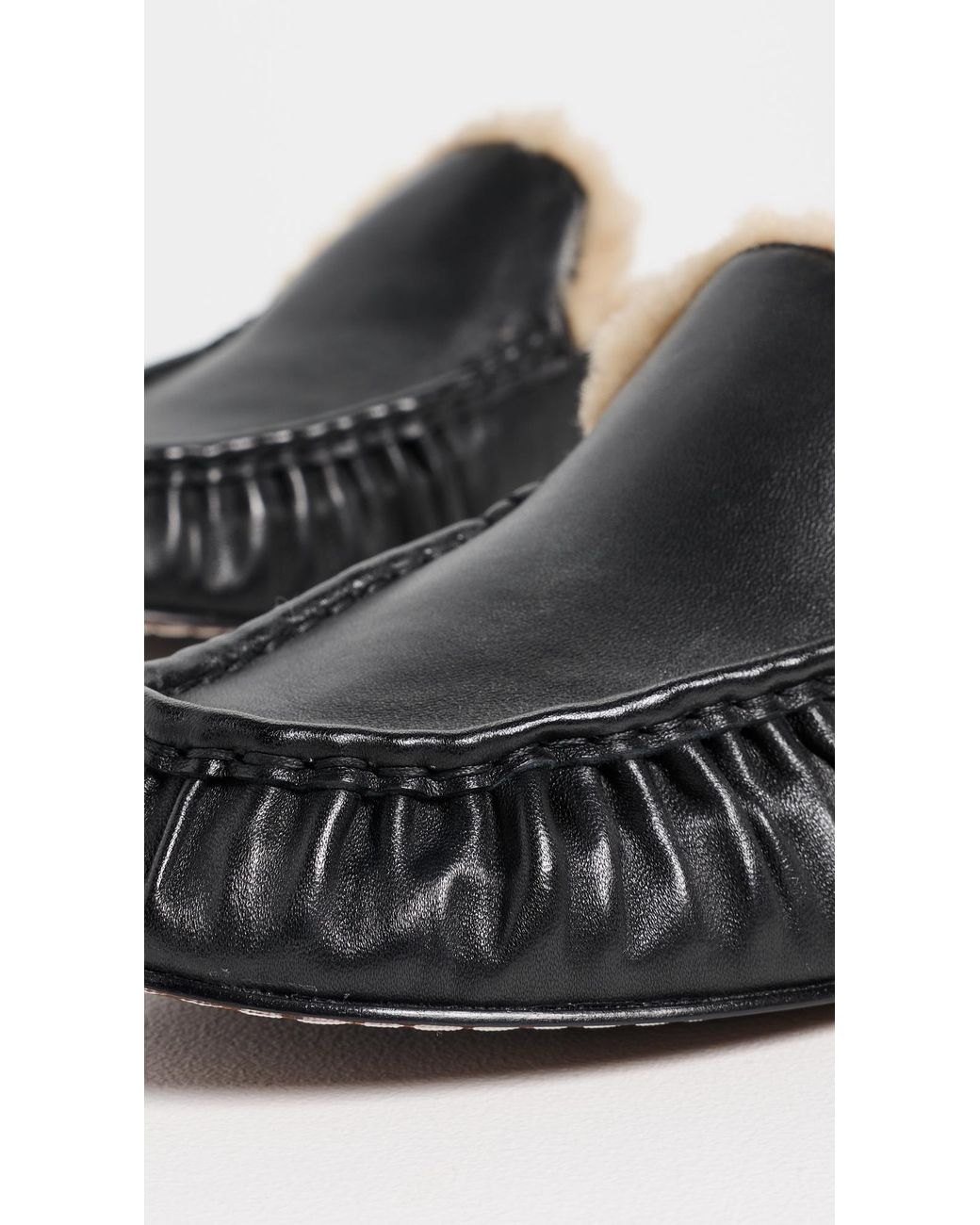 Vince Black Tevin Shearling Mules