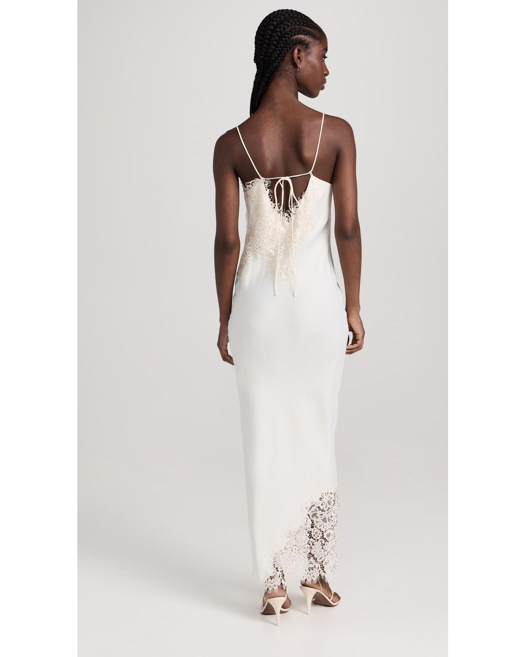 rohe lace camisole dress Rhe Camisole Dress With Lace Detail