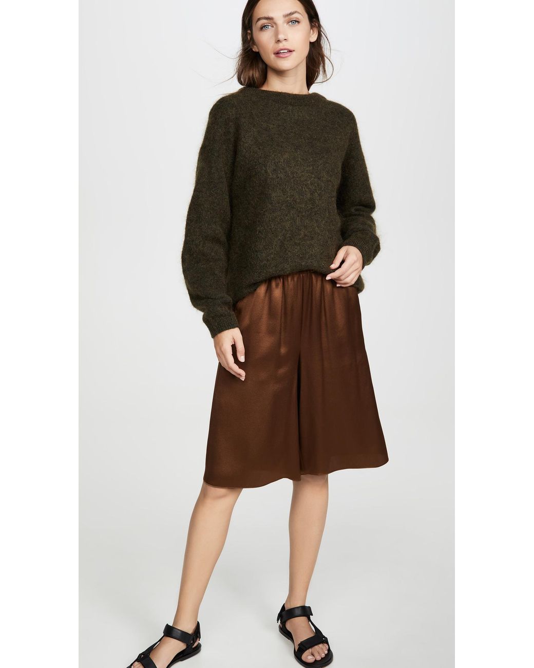 Acne Studios Dramatic Mohair Sweater in Green Lyst