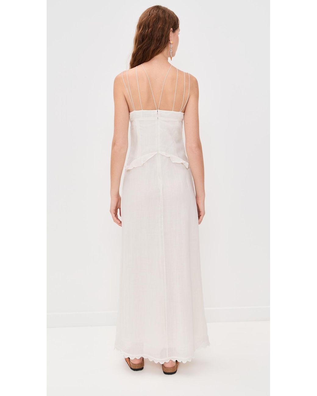 Isabel Marant Lindy Maxi Dress in White | Lyst Isabel Marant Lindy Maxi Dress in White | Lyst