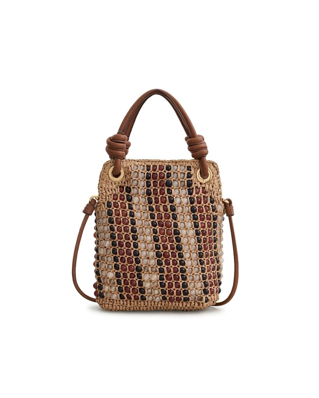 Veronica Beard Multicolor Small Beaded Slouch Bag