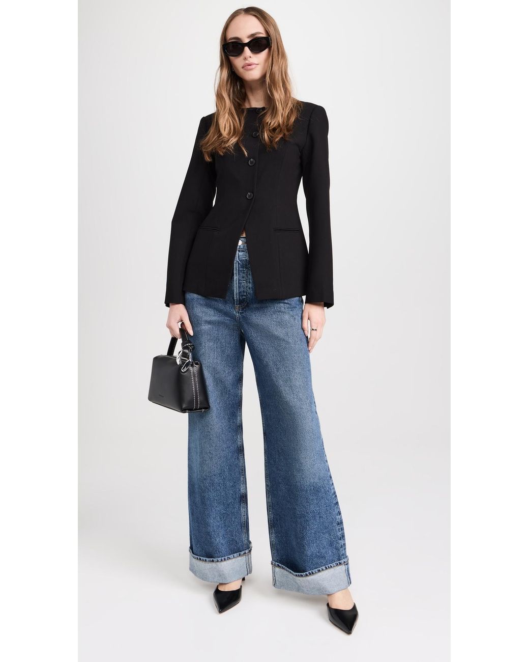 ALIGNE Black Daphne Long Waisted Blazer