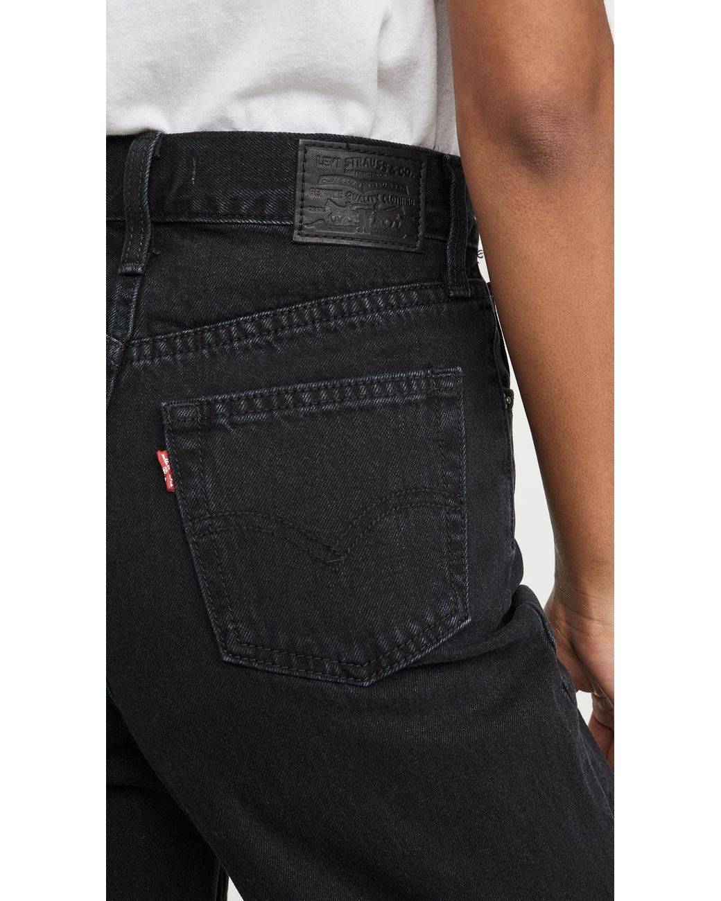 Levi's Denim Balloon Leg Jeans in Black 