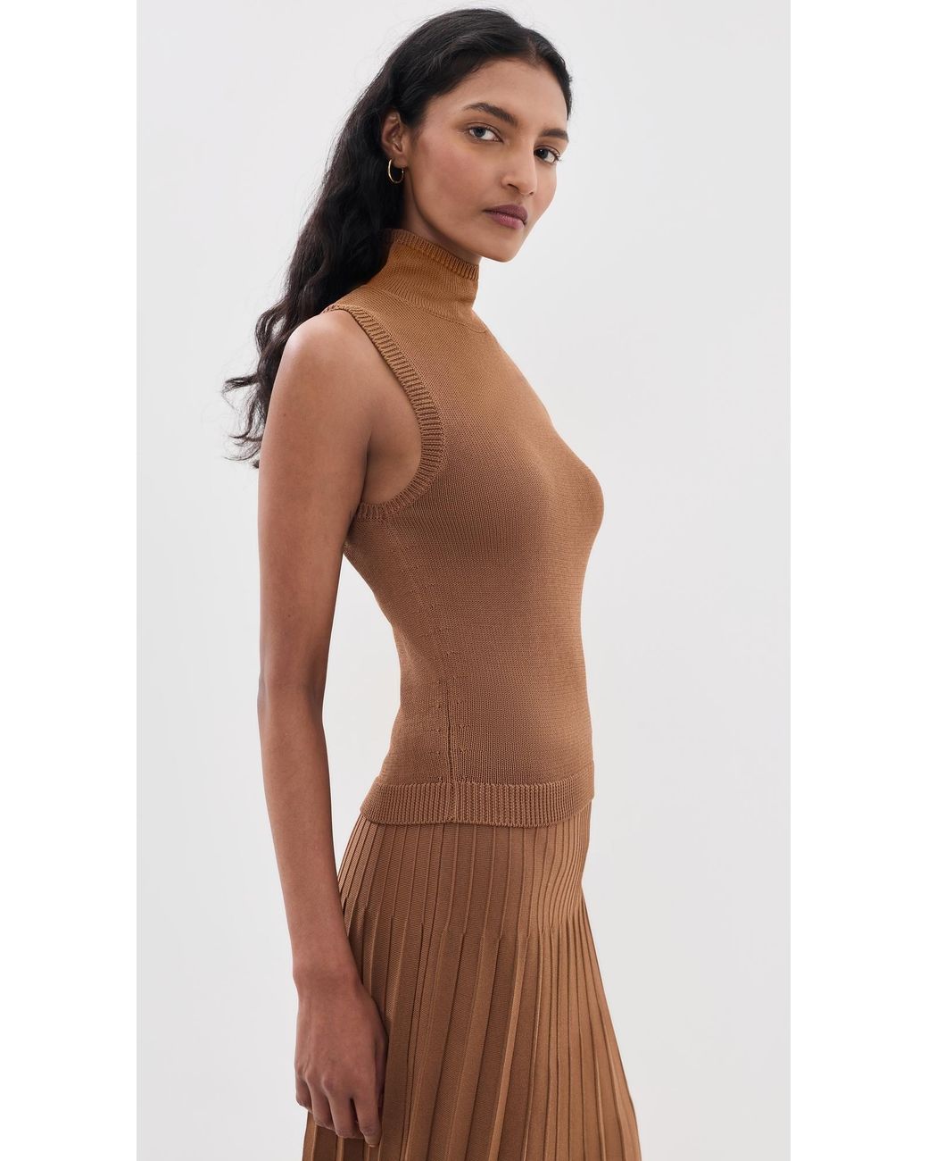 Staud Brown Montclair Top