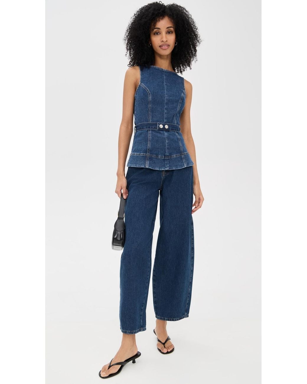 ALIGNE Blue Trish Denim Top