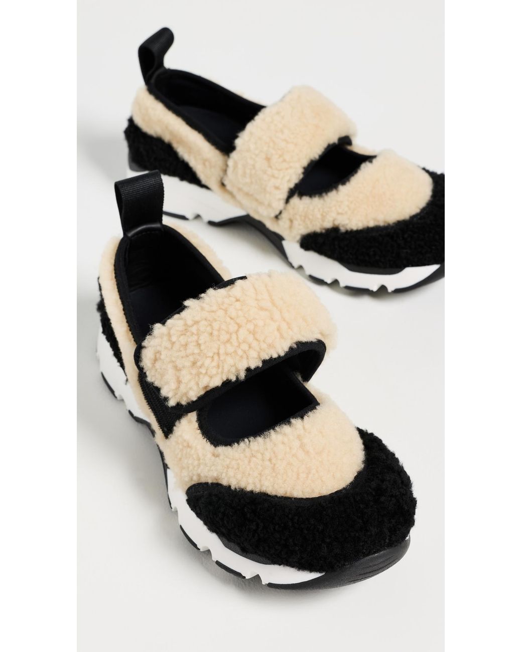 Marni Black Shearling Sneakers