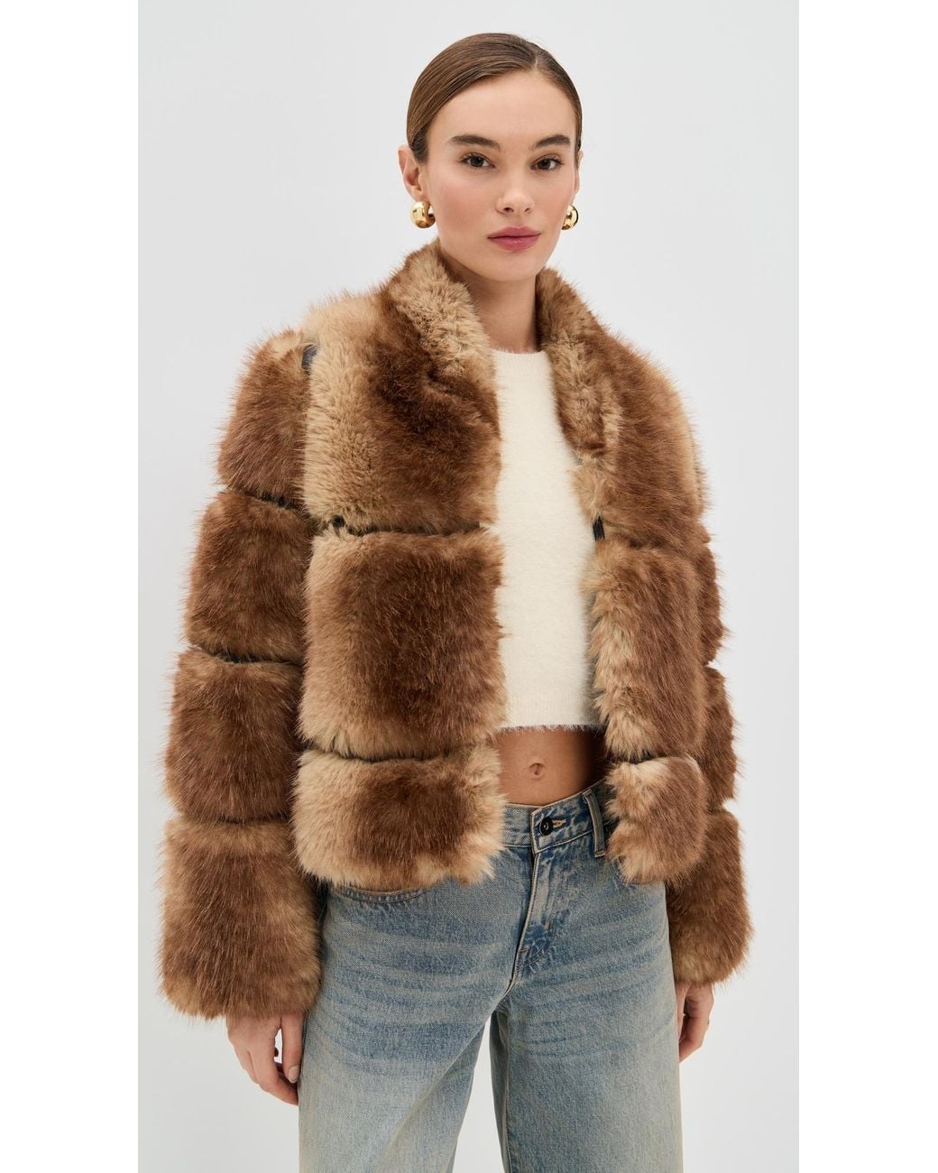 Apparis Brown Sai Mink Coat