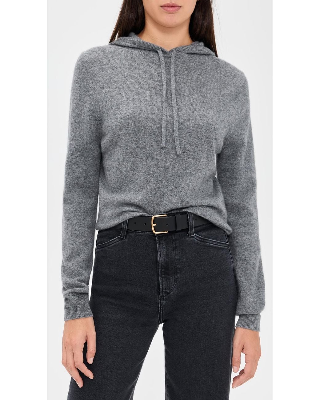 Vince Black Flat Belt