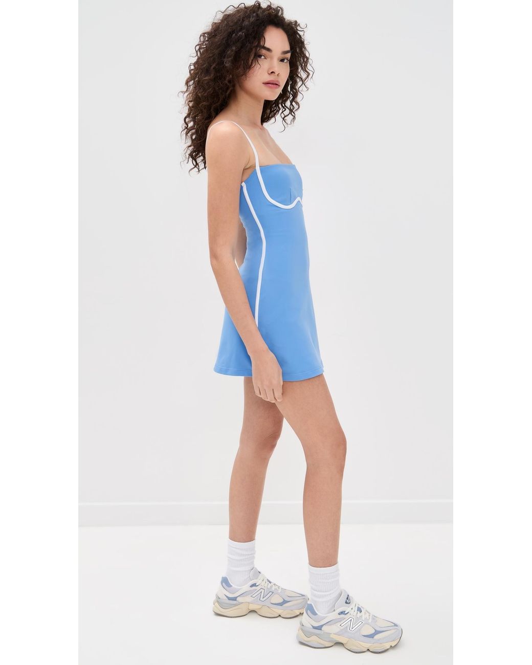 Alo Yoga Airbrush Streamlined Dress in Blue | Lyst
