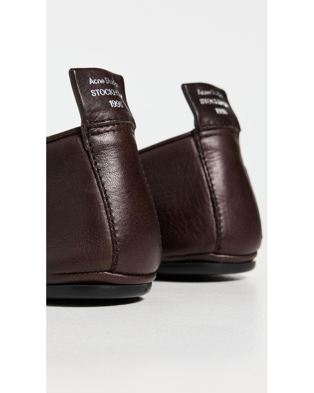 Acne Brown Leather Flats