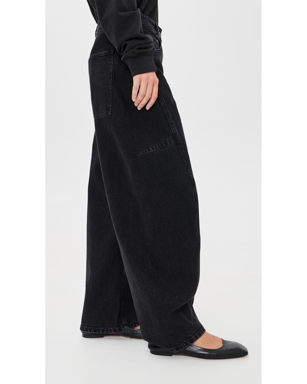 Tibi Black Petite Sid Jeans