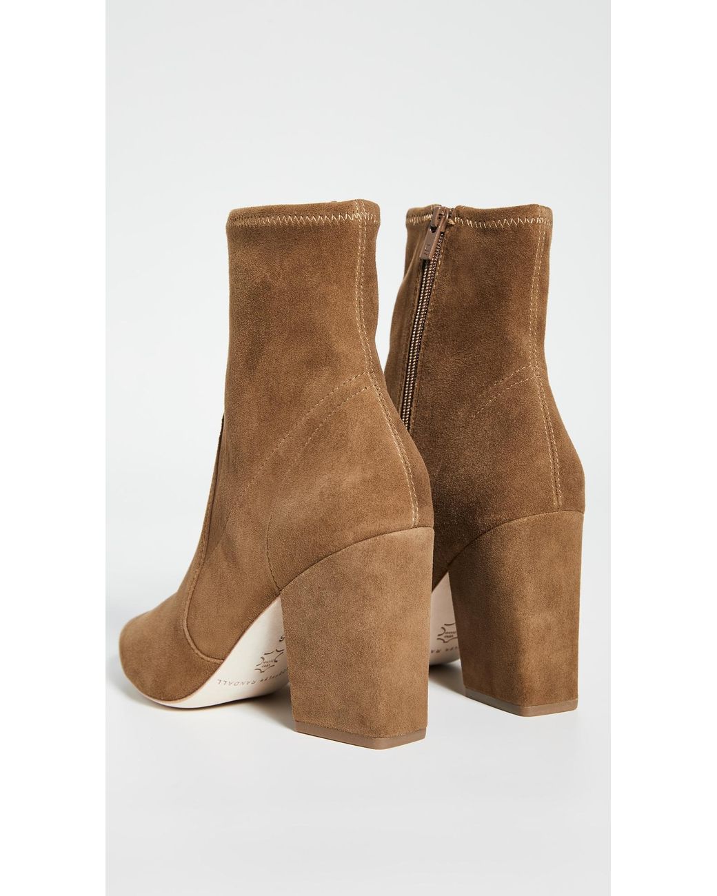 Loeffler Randall White Isla Slim Ankle Booties
