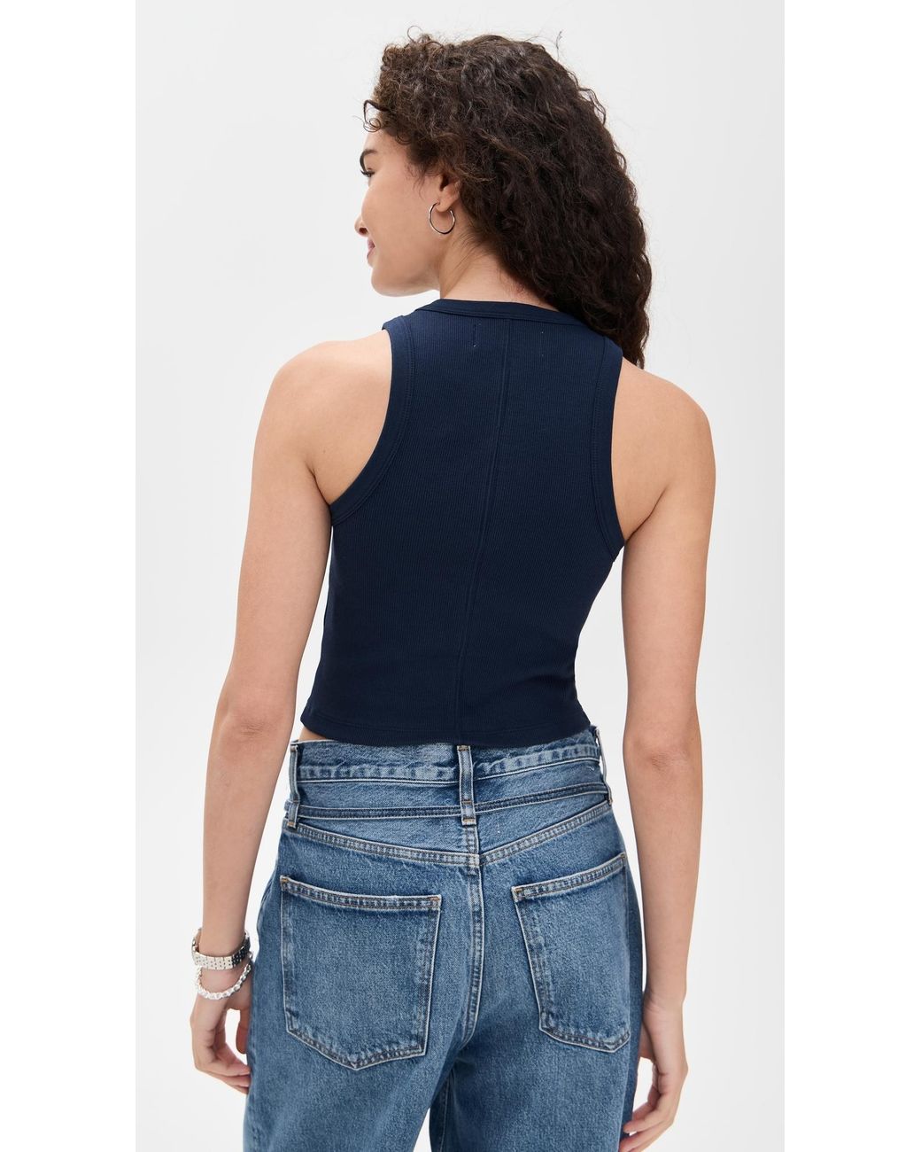 Sold Out NYC Blue The Cropped Not So Basic Tank