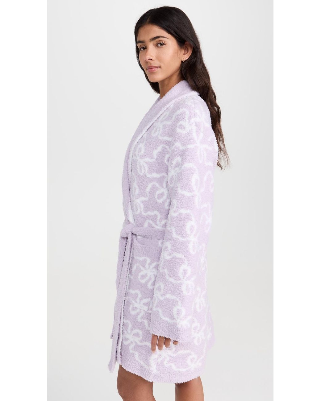LoveShackFancy Purple Teddy Robe