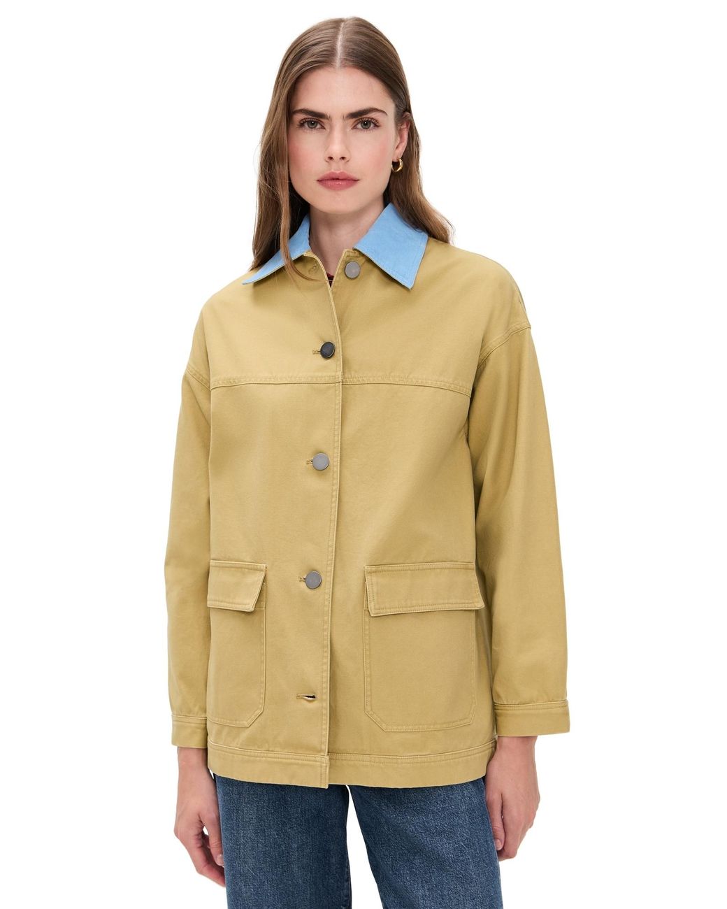 Le Bos Natural Dree Mid- Length Oversized Barn Jacket